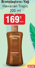 HAWAİİAN BRONZLAŞTIRICI YAĞ 200 ML indirimli fiyat HAWAİİAN BRONZLAŞTIRICI YAĞ 200 ML fiyat ve kampanya bilgisi